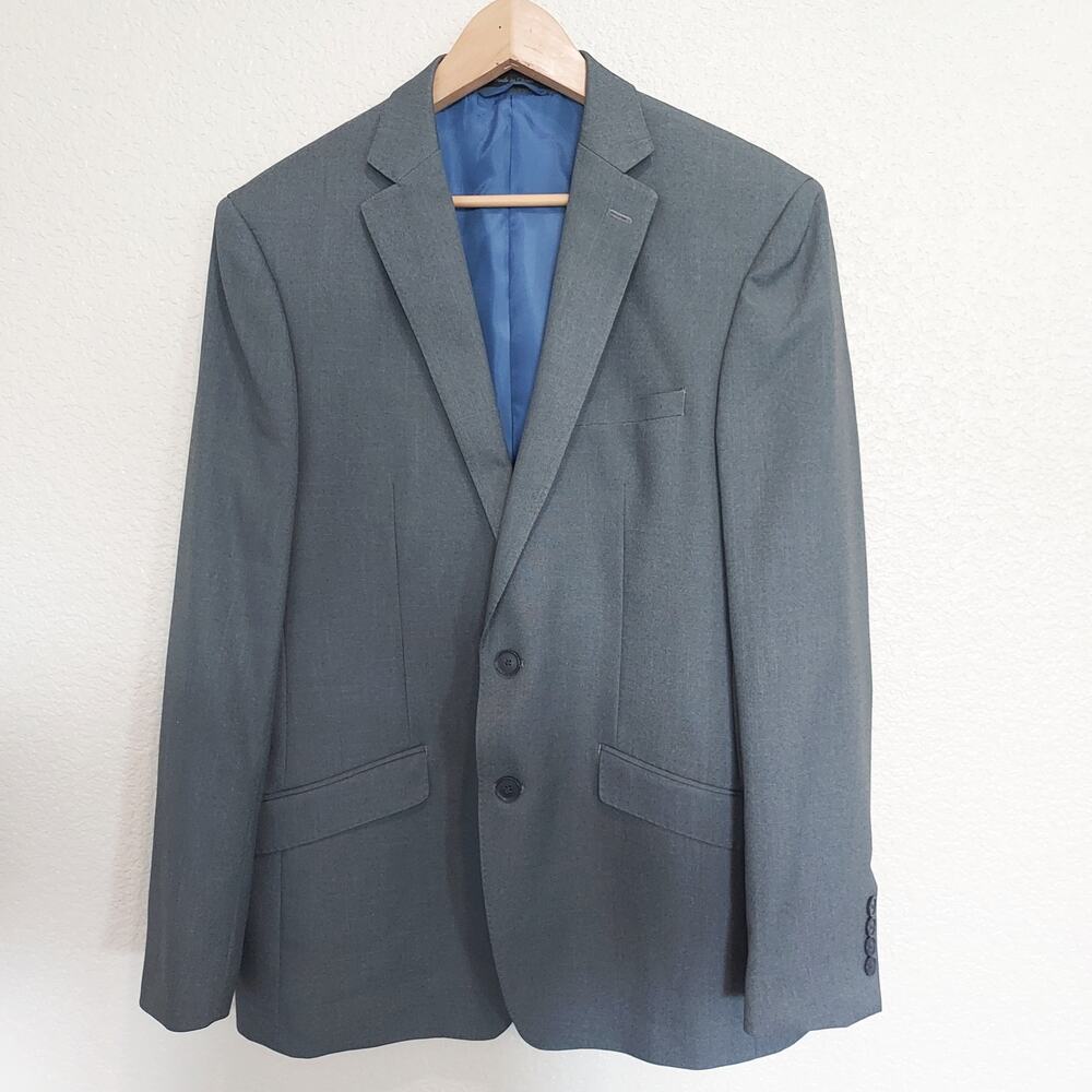 M151 Gray 2 Button Sports Jacket Blazer Size L